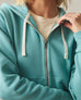 Women's Midweight Full Zip - Teal
